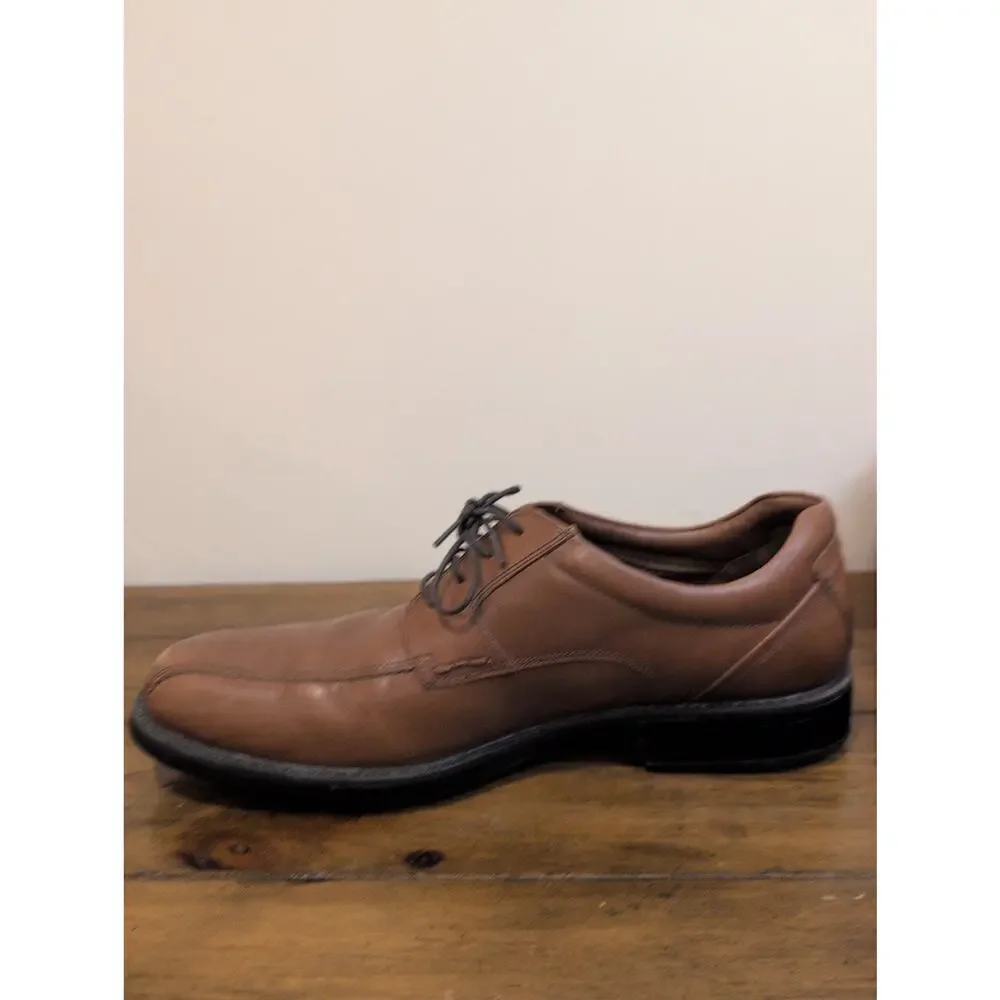 Johnston & Murphy Shoes Mens 12 M Stanton Run Off Oxford Dress 20-8990 Brown